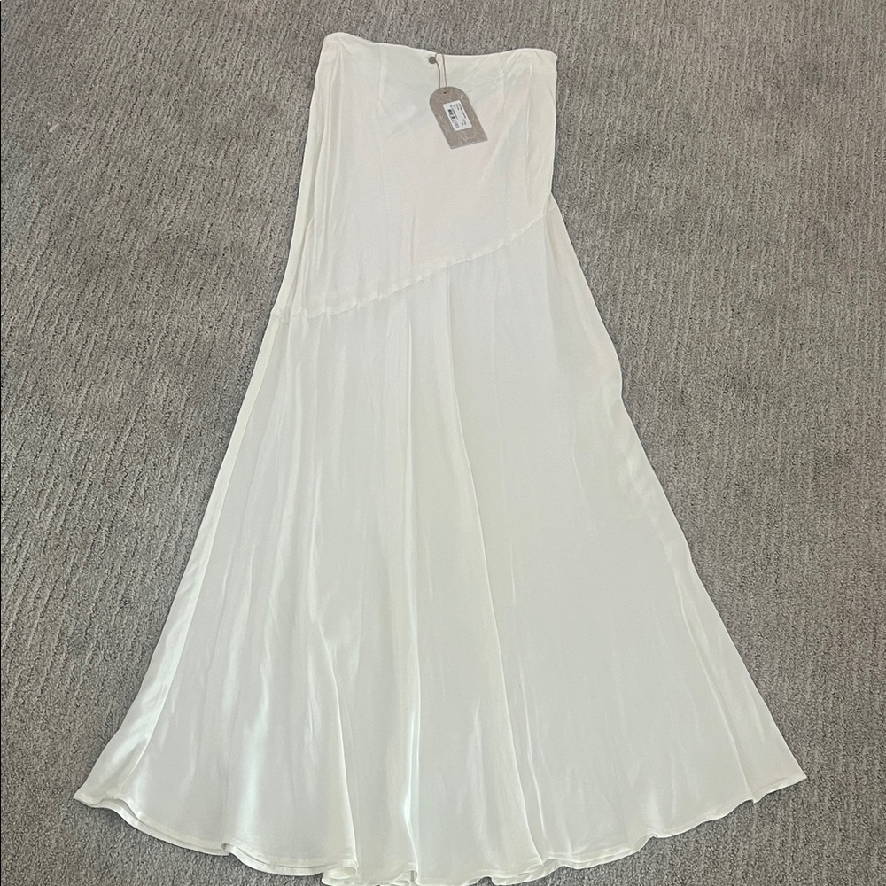 Meshki Cream Maxi Skirt